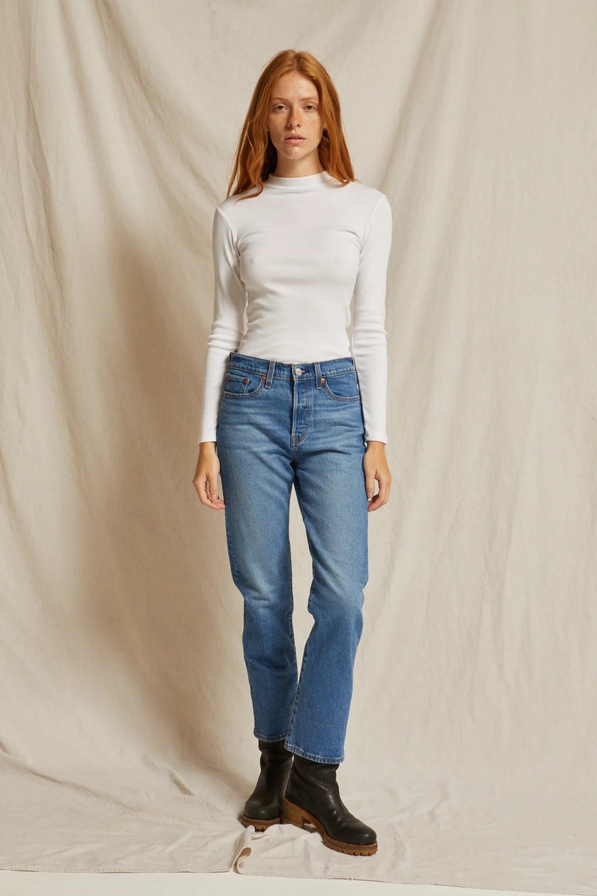 Lauryn Rib Mockneck Long Sleeve - Edit by Elaine Turner