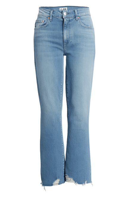 Le Jean- Bella Crop Flare Frayed Hem Jeans- Beach House - Edit by Elaine Turner