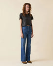 Le Jean- Farrah Flare High Rise Denim- Bohemian Blue - Edit by Elaine Turner