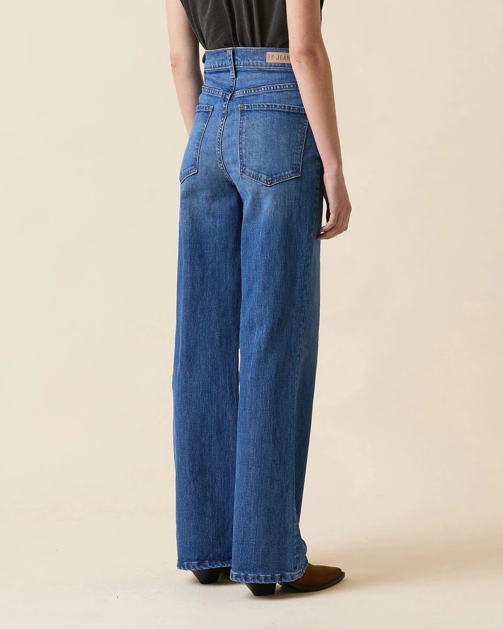 Le Jean- Farrah Flare High Rise Denim- Bohemian Blue - Edit by Elaine Turner