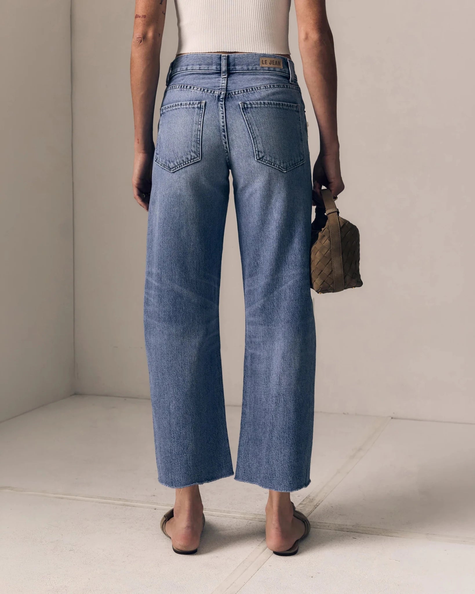 Le Jean- Flower Nomad Ankle- Mid Rise - Edit by Elaine Turner