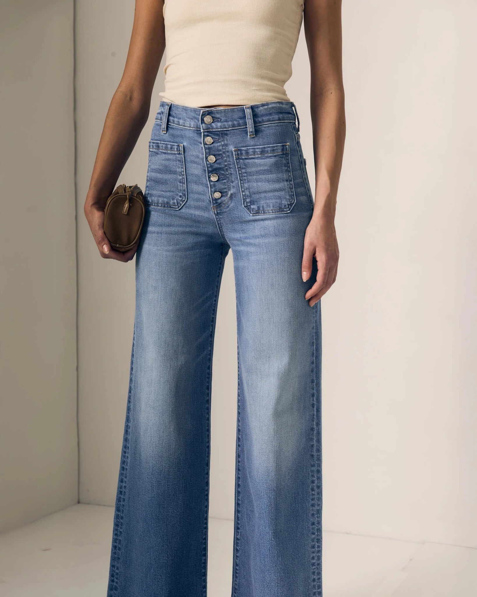 Le Jean- Georgia Wideleg High Rise Jeans- Hidden Gem - Edit by Elaine Turner