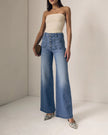 Le Jean- Georgia Wideleg High Rise Jeans- Hidden Gem - Edit by Elaine Turner