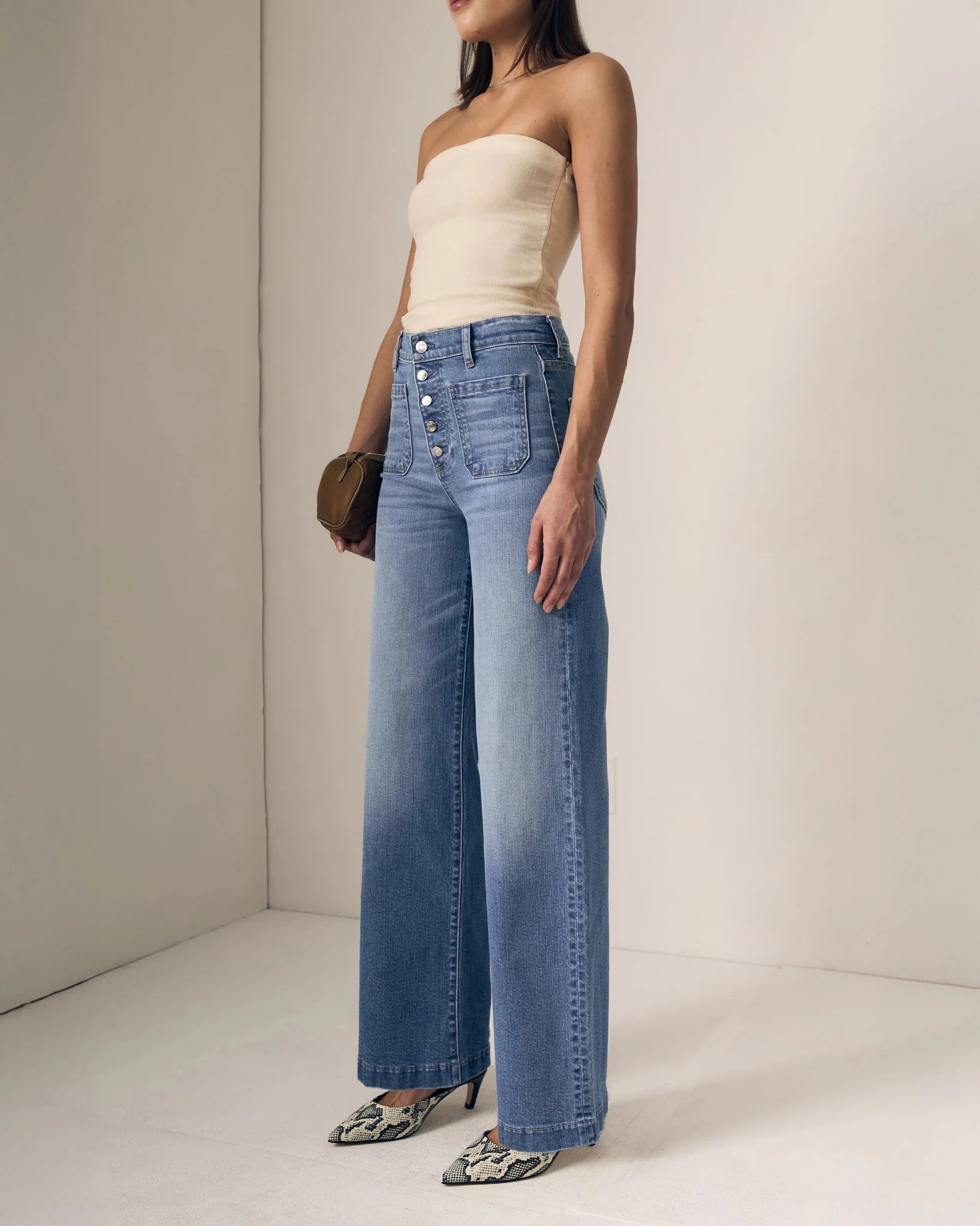 Le Jean- Georgia Wideleg High Rise Jeans- Hidden Gem - Edit by Elaine Turner