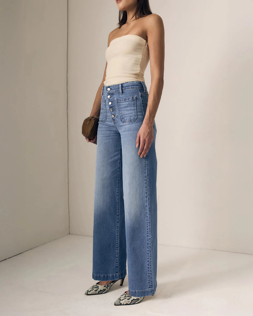Le Jean- Georgia Wideleg High Rise Jeans- Hidden Gem - Edit by Elaine Turner
