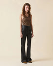 Le Jean- Gigi Skinny Flare Denim- Black Coated - Edit by Elaine Turner