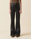 Le Jean- Gigi Skinny Flare Denim- Black Coated - Edit by Elaine Turner