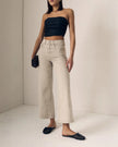 Le Jean- Juliette Wideleg Ankle High Rise- Desert Sands - Edit by Elaine Turner