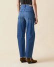 Le Jean- Pixie Ankle Fray Mid Rise Denim- Bohemian Blue - Edit by Elaine Turner