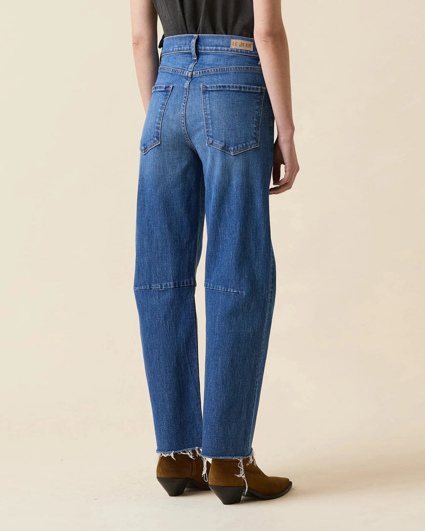 Le Jean- Pixie Ankle Fray Mid Rise Denim- Bohemian Blue - Edit by Elaine Turner