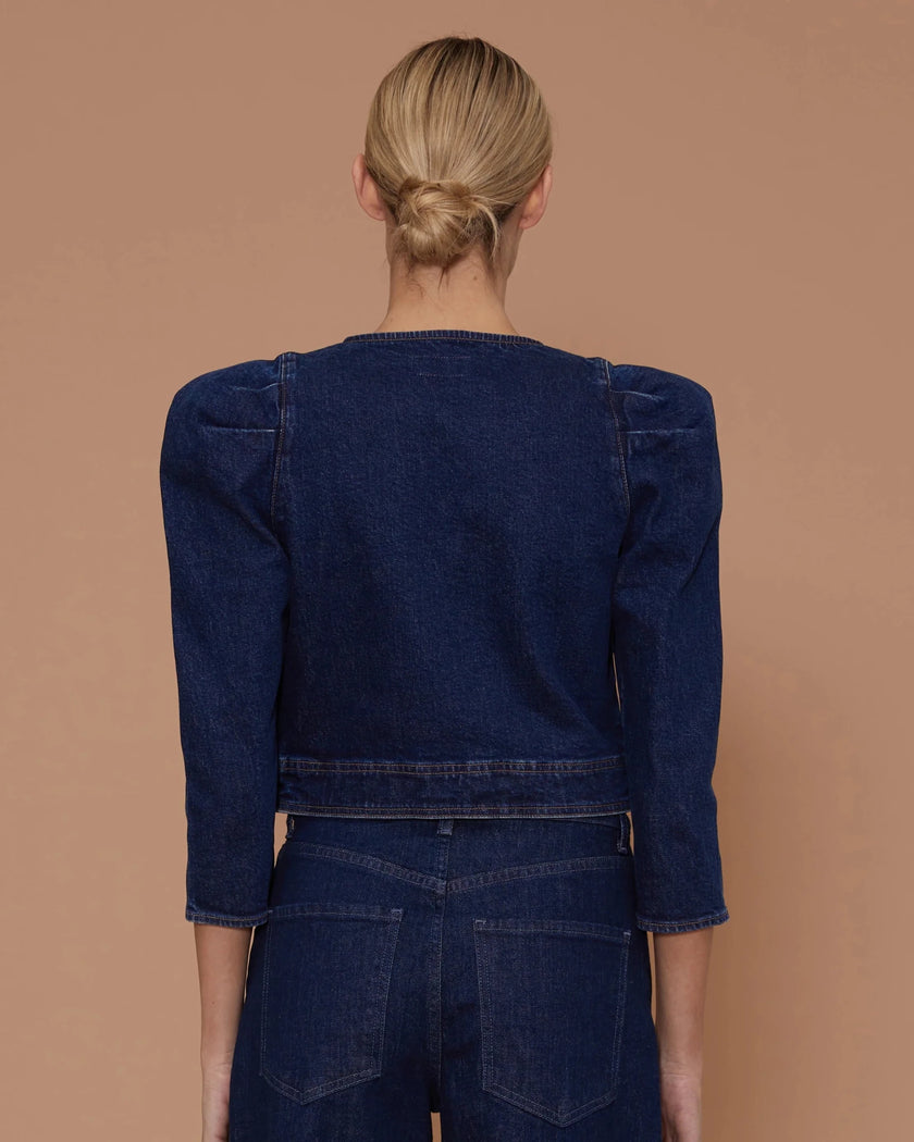 Le Jean- Sienna Denim Jacket- Ink - Edit by Elaine Turner