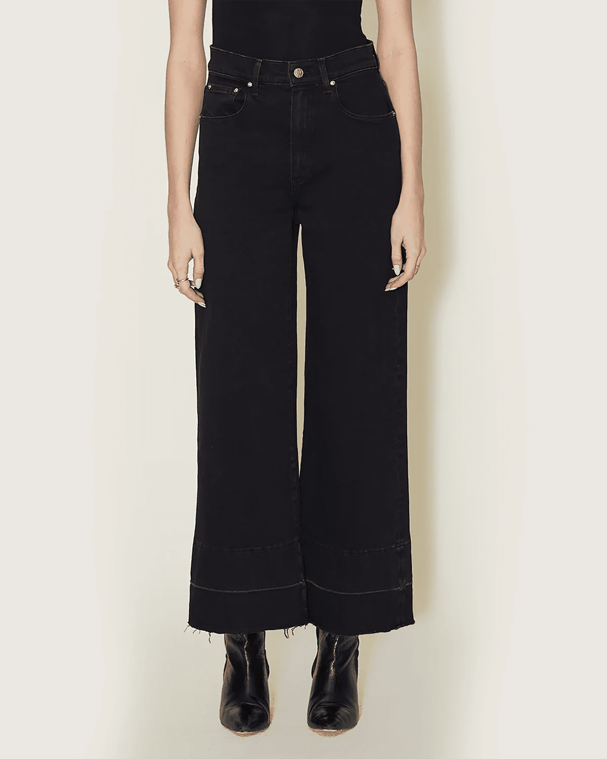 Le Jean- Sophia Wideleg Freyed Edge- Milo - Edit by Elaine Turner