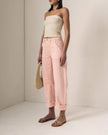 Le Jean- Utility Soft Barrel Denim- Peachy - Edit by Elaine Turner