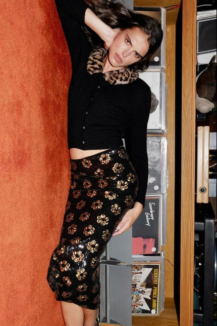 Le Superbe - Liza Skirt - Noir Marigold - Edit by Elaine Turner