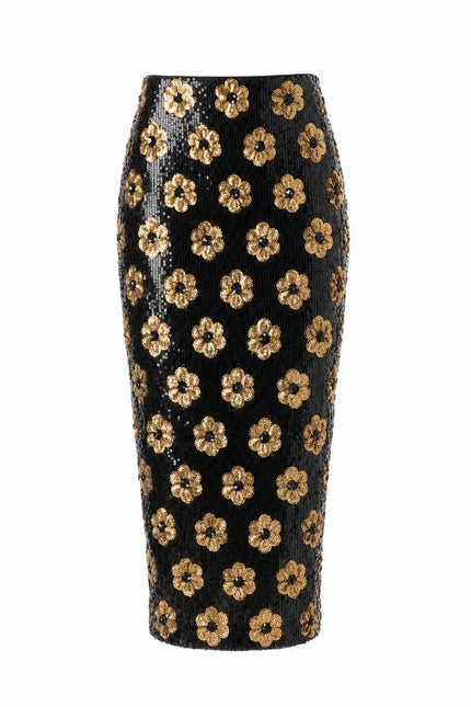 Le Superbe - Liza Skirt - Noir Marigold - Edit by Elaine Turner