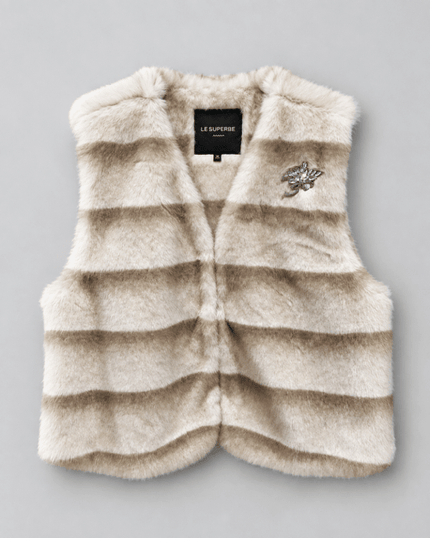 Le Superbe- Treasure Vest - Milk Mink - Edit by Elaine Turner