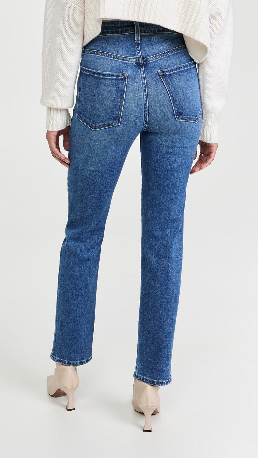Lara Slim Ankle Jeans- Coast