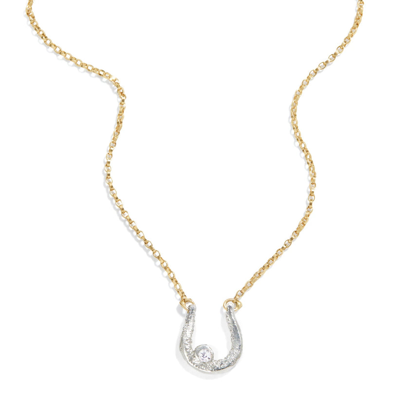 Lucky Horseshoe Necklace- GV/SS - Edit by Elaine Turner