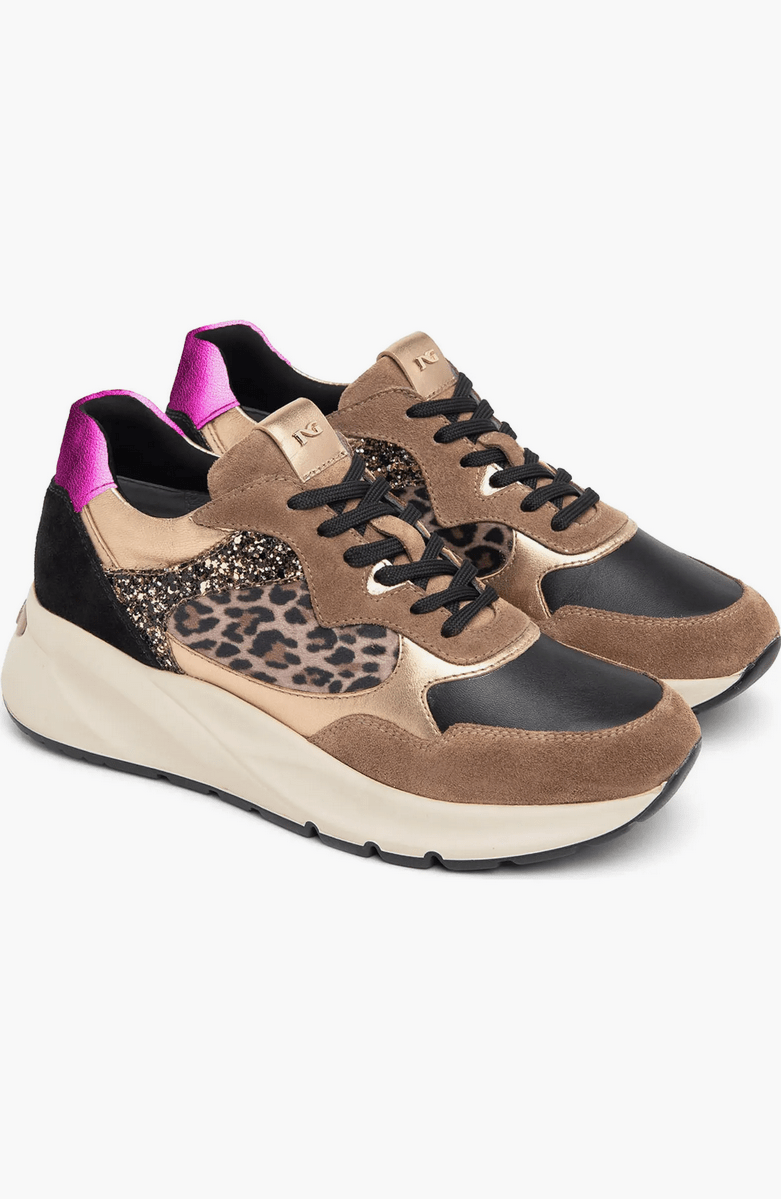 Mixed Media Cheetah Sneaker - Edit by Elaine Turner