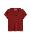 Perfect White Tee- Alanis - Ruby Red - Edit by Elaine Turner