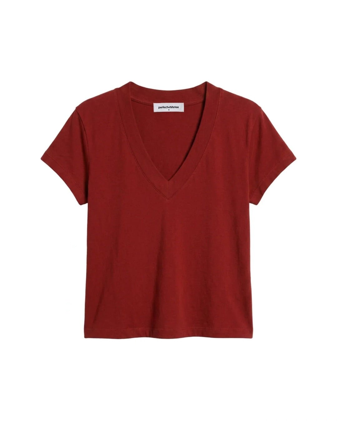 Perfect White Tee- Alanis - Ruby Red - Edit by Elaine Turner
