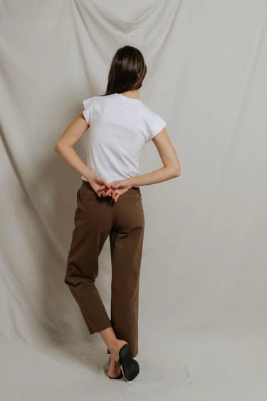 Perfect White Tee- Porter Cap Sleeve Tee- White - Edit by Elaine Turner