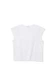 Perfect White Tee- Porter Cap Sleeve Tee- White - Edit by Elaine Turner