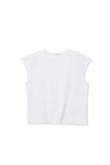 Perfect White Tee- Porter Cap Sleeve Tee- White - Edit by Elaine Turner