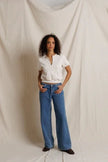 PerfectWhiteTee- Cleo French Terry - Sugar - Edit by Elaine Turner