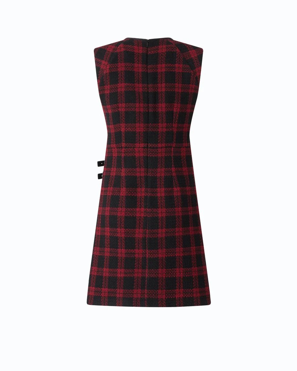 Pinko- Amaranda Abito Tweed Black/Red - Edit by Elaine Turner