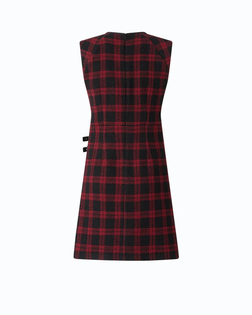 Pinko- Amaranda Abito Tweed Black/Red - Edit by Elaine Turner