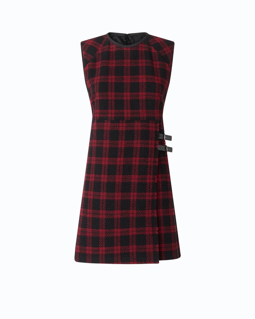 Pinko- Amaranda Abito Tweed Black/Red - Edit by Elaine Turner