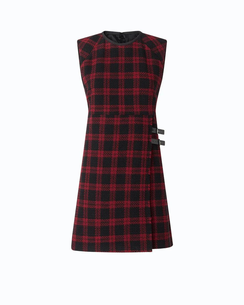 Pinko- Amaranda Abito Tweed Black/Red - Edit by Elaine Turner