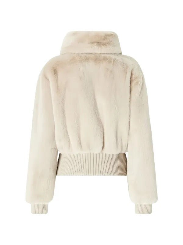 Pinko- Bagels Bomber Aspen Rainy Day Beige - Edit by Elaine Turner