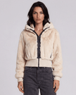 Pinko- Bagels Bomber Aspen Rainy Day Beige - Edit by Elaine Turner