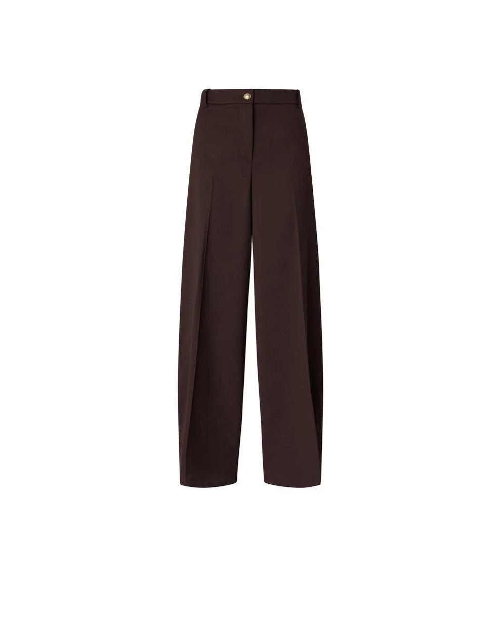 PINKO- Balbino Pants - Barrel Fit Trousers - Beyond the Dark Brown - Edit by Elaine Turner