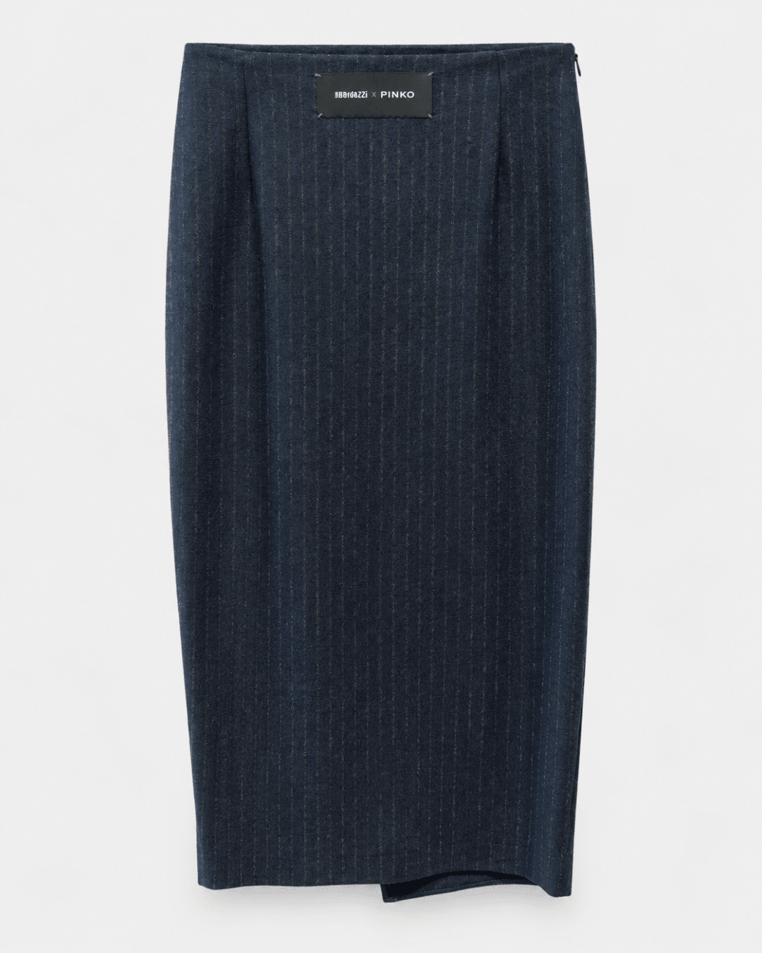 PINKO- Capena Flannel Skirt - Blue/Grey - Edit by Elaine Turner