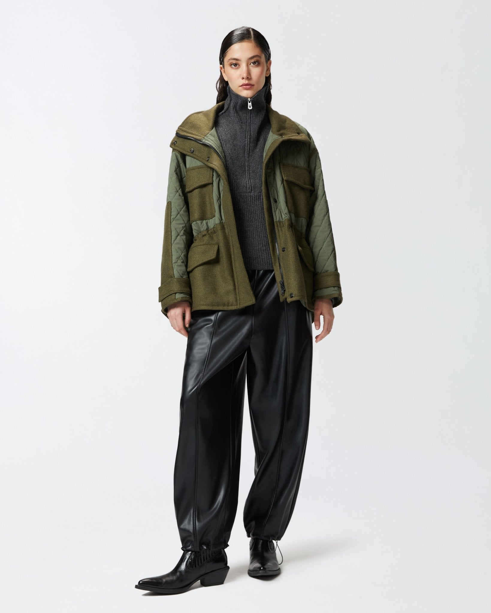 PINKO Faux Leather Balloon Trousers - Edit by Elaine Turner