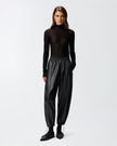 PINKO Faux Leather Balloon Trousers - Edit by Elaine Turner