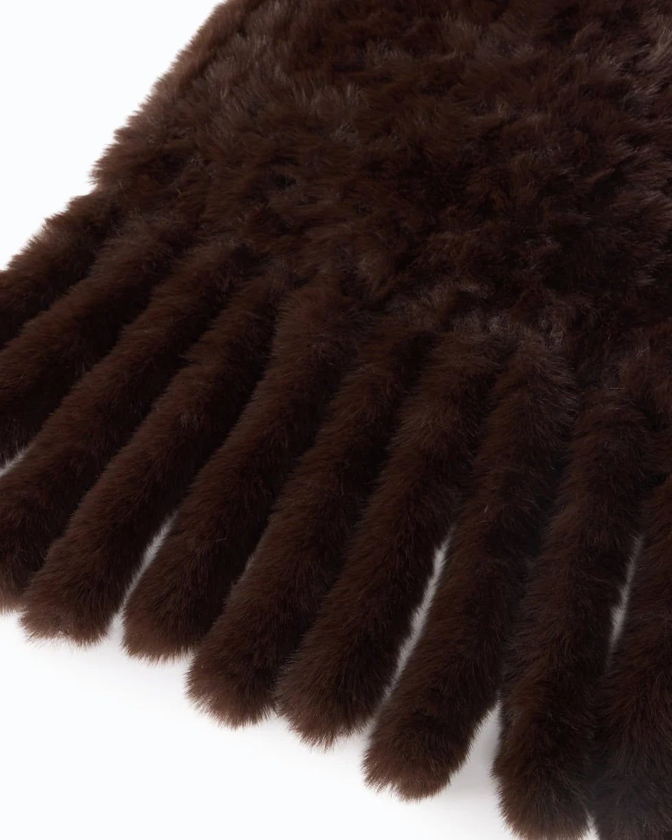 Pinko- Gelso Sciarpa Tricot Aspetto Black Coffee - Edit by Elaine Turner