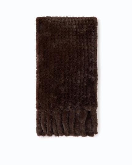 Pinko- Gelso Sciarpa Tricot Aspetto Black Coffee - Edit by Elaine Turner