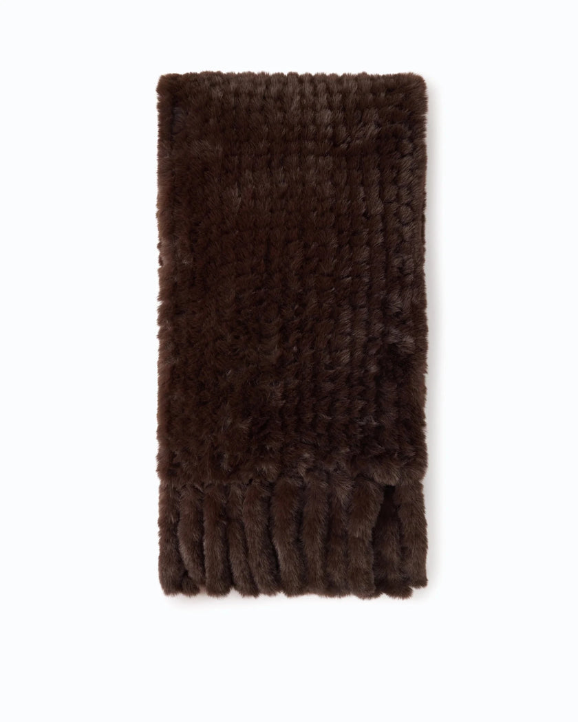 Pinko- Gelso Sciarpa Tricot Aspetto Black Coffee - Edit by Elaine Turner