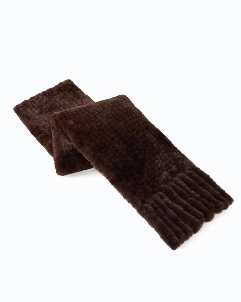 Pinko- Gelso Sciarpa Tricot Aspetto Black Coffee - Edit by Elaine Turner