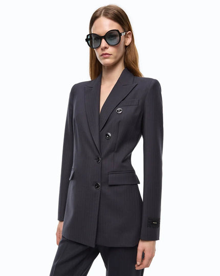 Pinko- New Amalfi Giacca Lana Deep Navy Blue - Edit by Elaine Turner