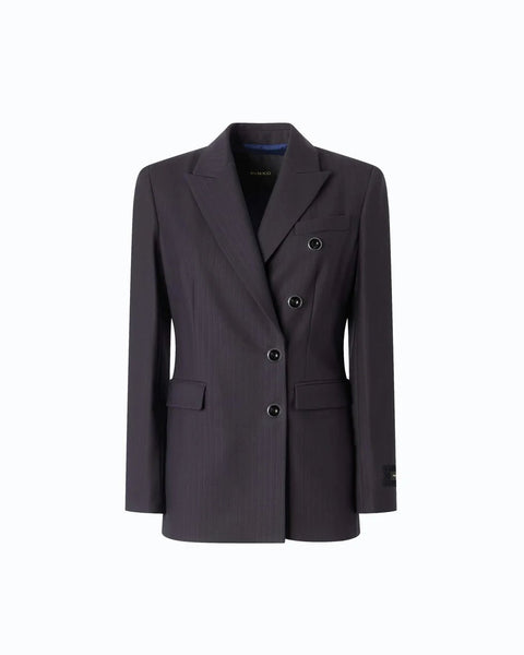 Pinko- New Amalfi Giacca Lana Deep Navy Blue - Edit by Elaine Turner