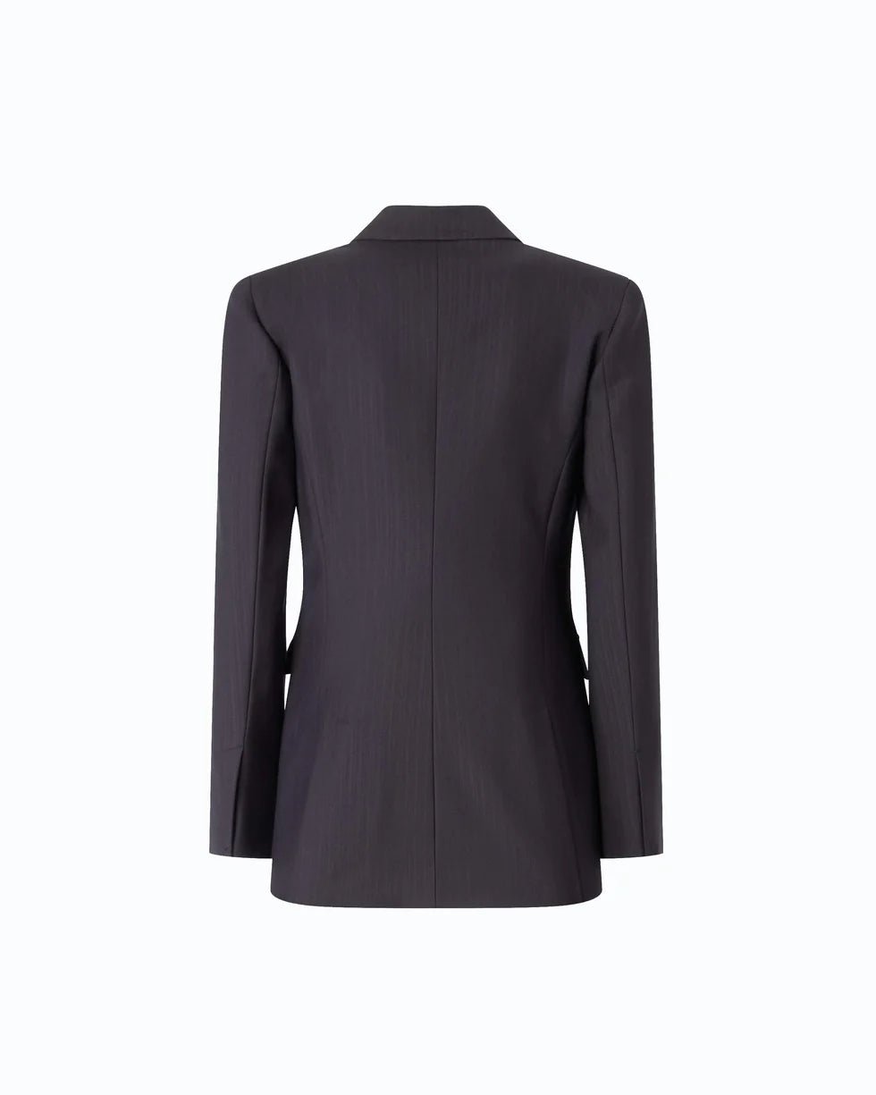 Pinko- New Amalfi Giacca Lana Deep Navy Blue - Edit by Elaine Turner