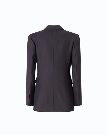 Pinko- New Amalfi Giacca Lana Deep Navy Blue - Edit by Elaine Turner