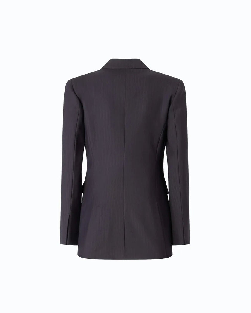 Pinko- New Amalfi Giacca Lana Deep Navy Blue - Edit by Elaine Turner