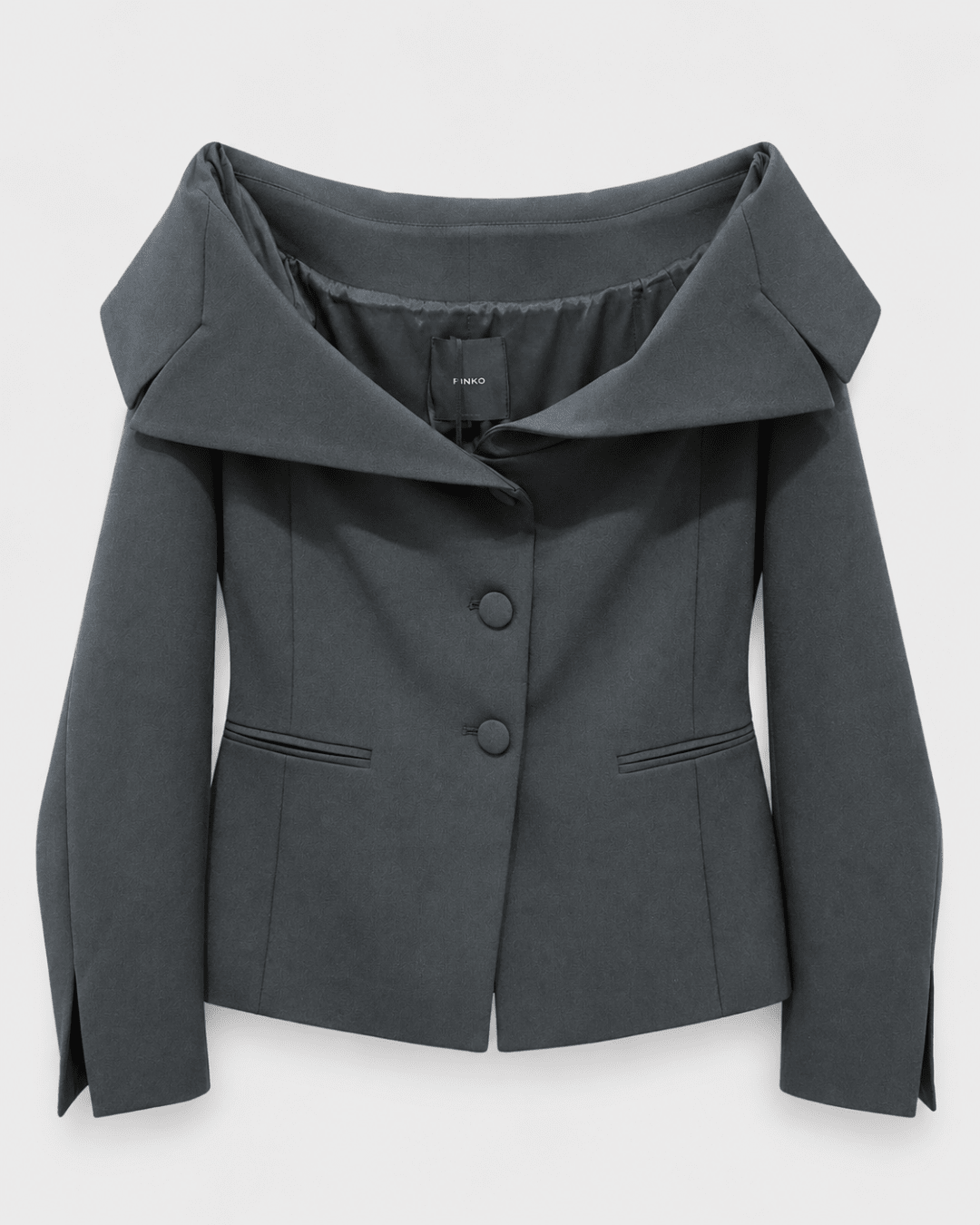 PINKO- New Biancale Crepe Jacket - Black - Edit by Elaine Turner