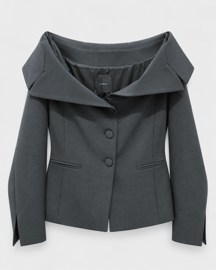 PINKO- New Biancale Crepe Jacket - Black - Edit by Elaine Turner